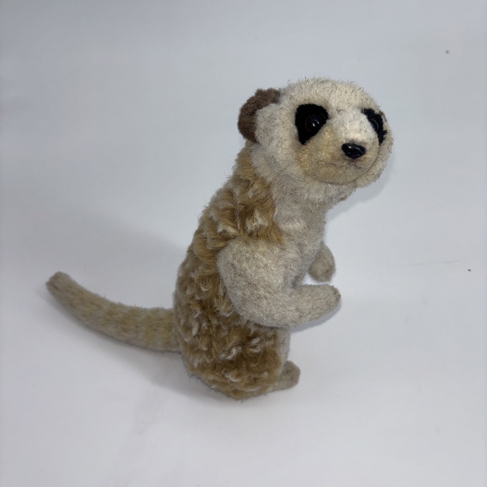 Hansa Realistic Meerkat Plush Standing Up 10" Stuffed Animal Toy 2015